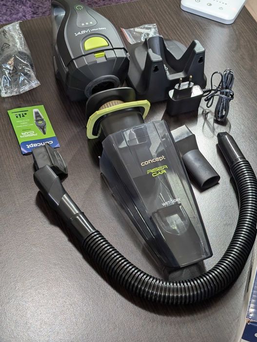 Aspirator de mână Concept VP4352, Wet & Dry, ca nou, 100W, set complet accesorii auto