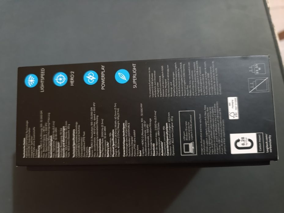 Logitech G PRO X SUPERLIGHT 2 – геймърска безжична мишка