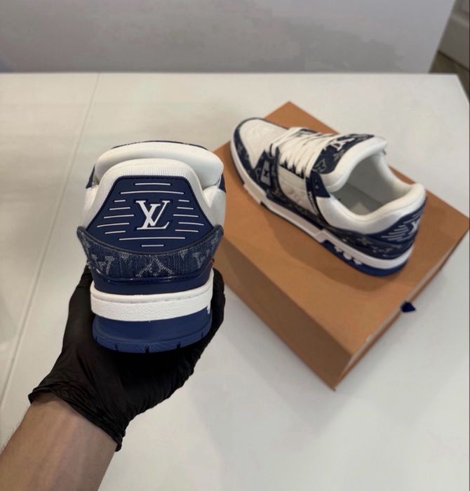 Adidasi LV Trainers PREMIUM Blue Denim- FULL BOX