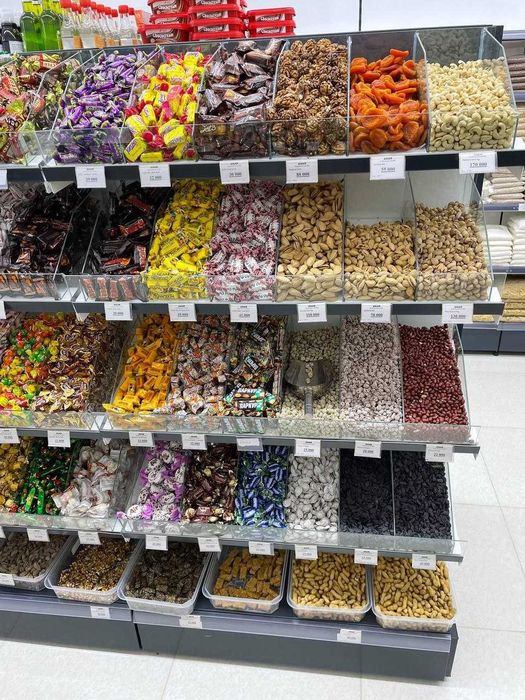 stilaj market meva konfetni arera.uz Стиллаж маркет фруктовые конфет