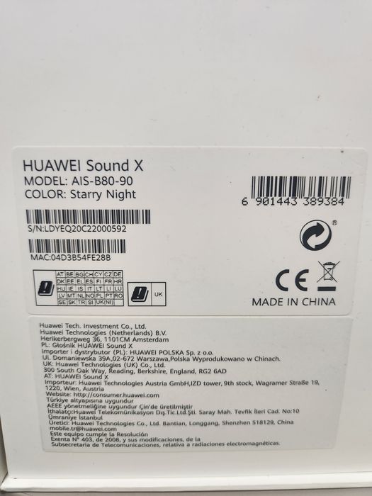 Boxa Huawei Sound X by Devialet ca noua, la cutie.