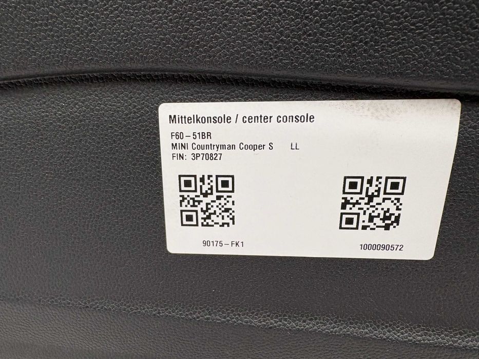 Черна Централна Конзола За МИНИ Кънтримен Ф60 Ф60 Фейслифт MINI Countryman F60 F60LCI