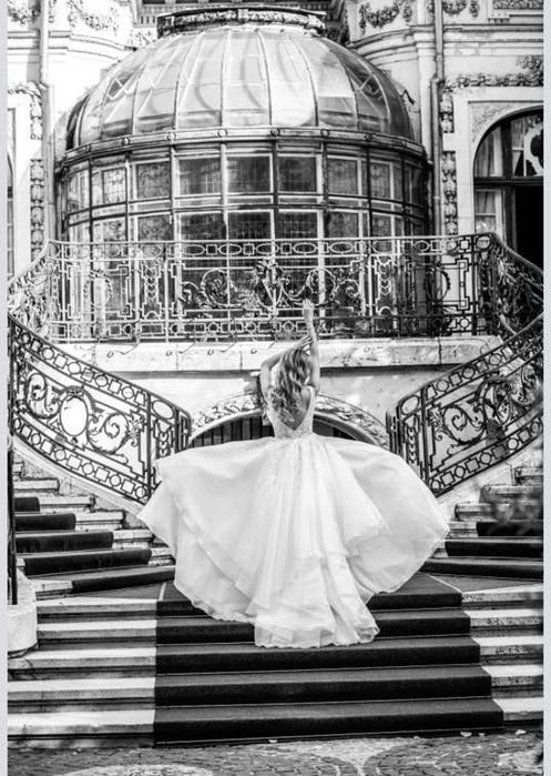 Rochie mireasa sirena cu trena detasabila Mireasa Moderna