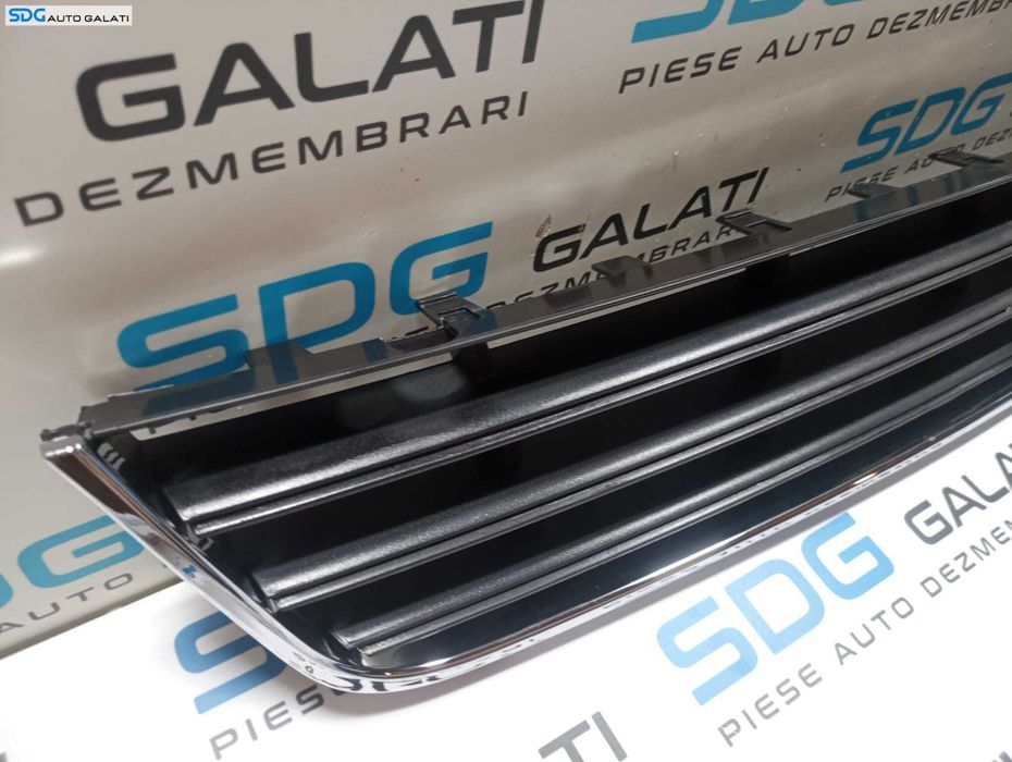 Grila Centrala Inferioara cu Rama Crom Nichel de pe Bara Spoiler Fata Volkswagen Passat B6 2005 - 2010 [M5963]