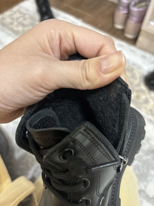 Теплые демисезонные сапожки