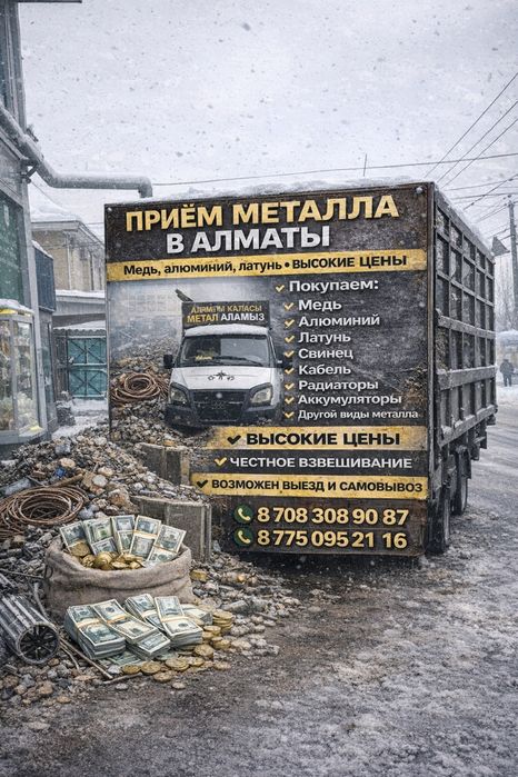 Прием металла самовывоз ест любой время