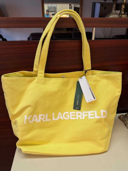 Geanta de piele naturala, canvas, bumbac-Stella McCartney, Michael Kors, Karl Lagerfeld, Guess