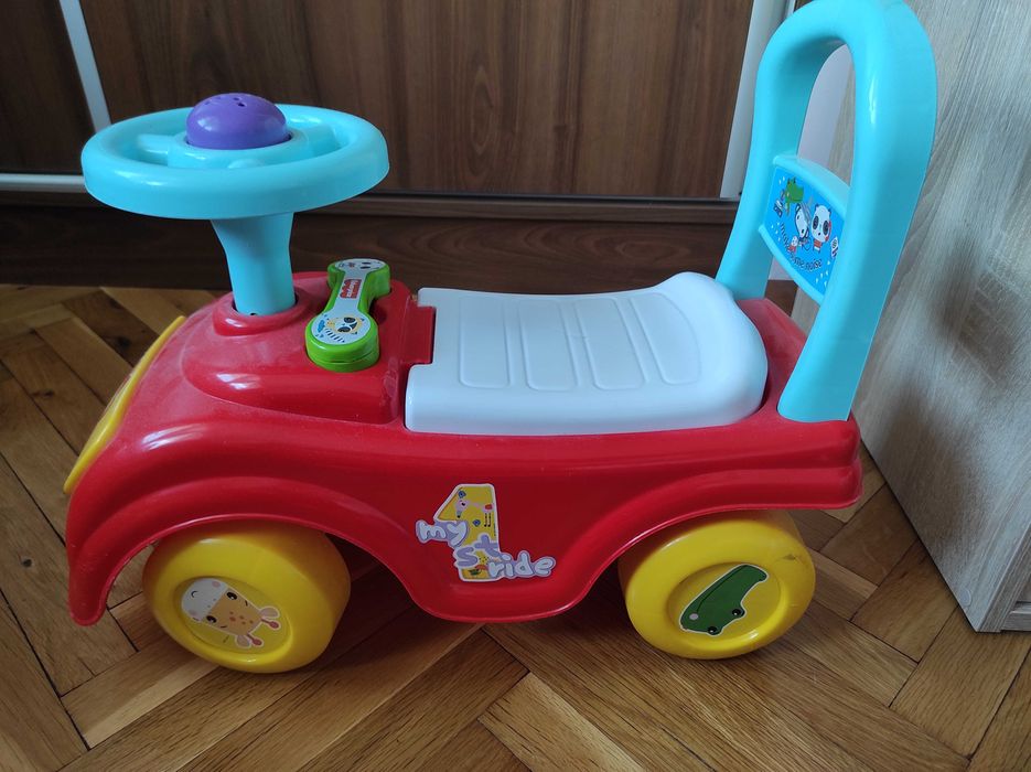 Образователна проходилка тип кола, Fisher Price, с клаксон, телефон