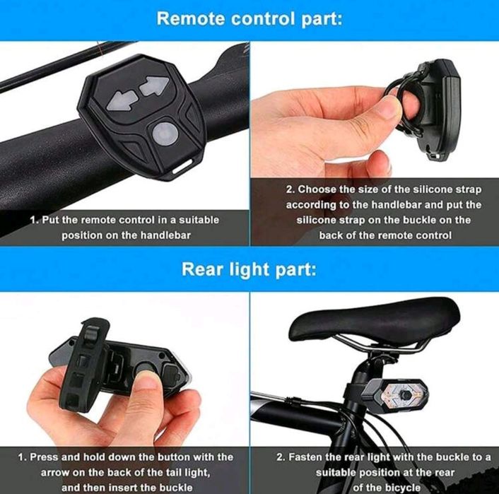 Мигачи за велосипеди с звукови ефекти