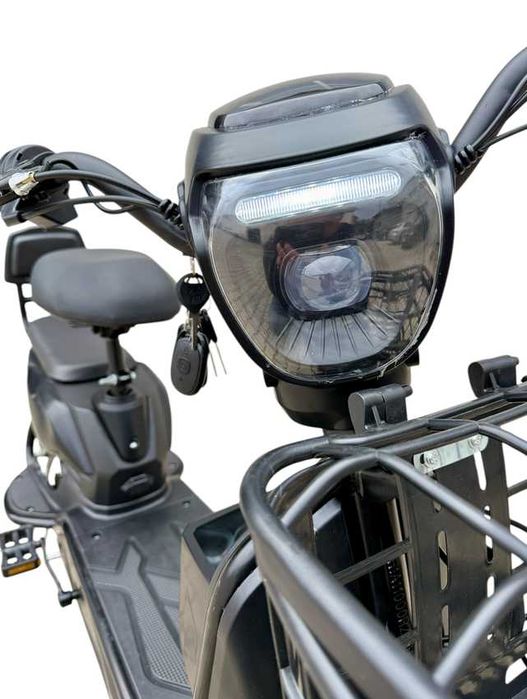 Scuter Electric 350W 20Ah Fara Permis CIV RAR inclus cu Pedale Bicicleta Electrica Trotineta acumulator Plumb GEL Viteza maxima 25km/h