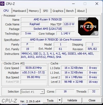 Vând Procesor Ryzen 7950x3d