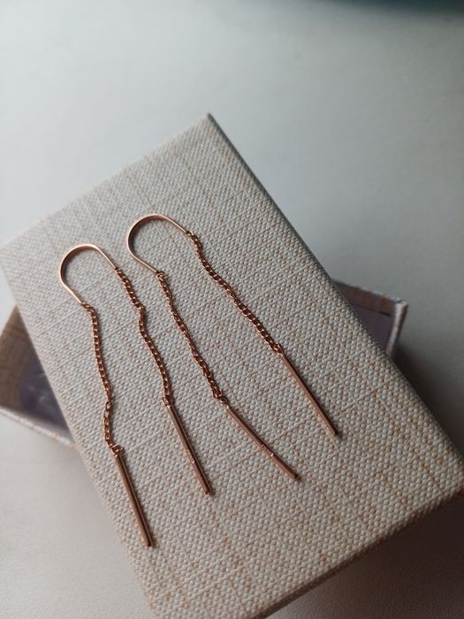 Серьги цепочка -протяжка