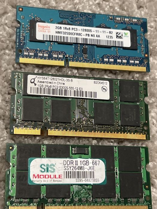 RAM памет за лаптоп 1GB / 2GB (DDR3 и DDR2) – тествана