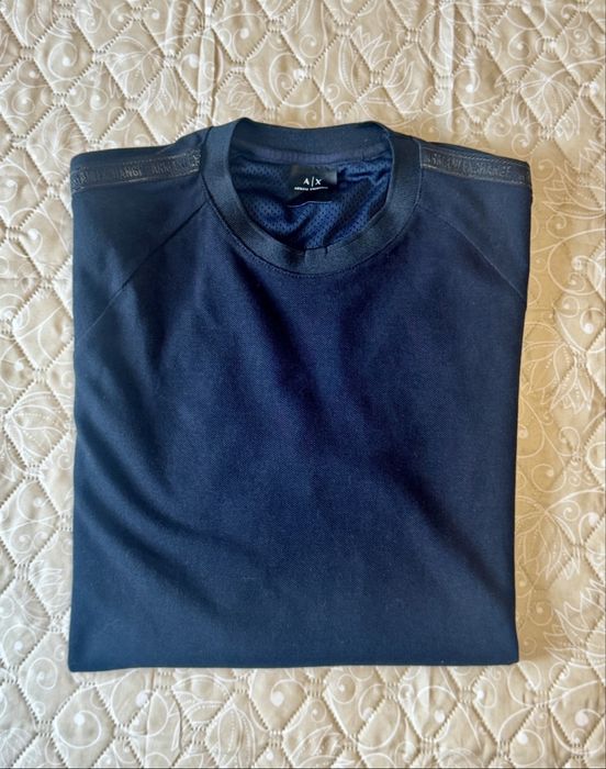 Tricou negru original Armani Exchange - marime L
