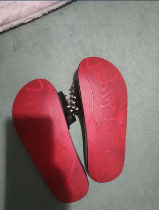 Papuci piele Christian loubotin 37