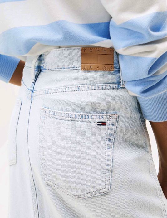 Tommy jeans long jeans skirt XS S