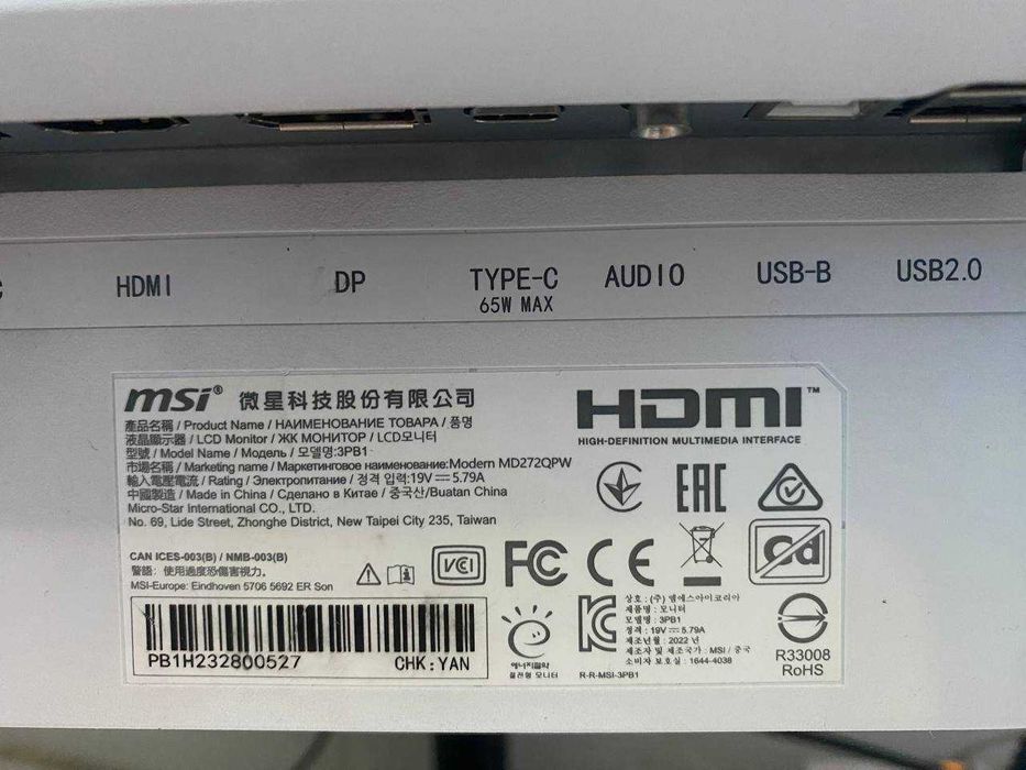 Монитор MSI MD272QPW