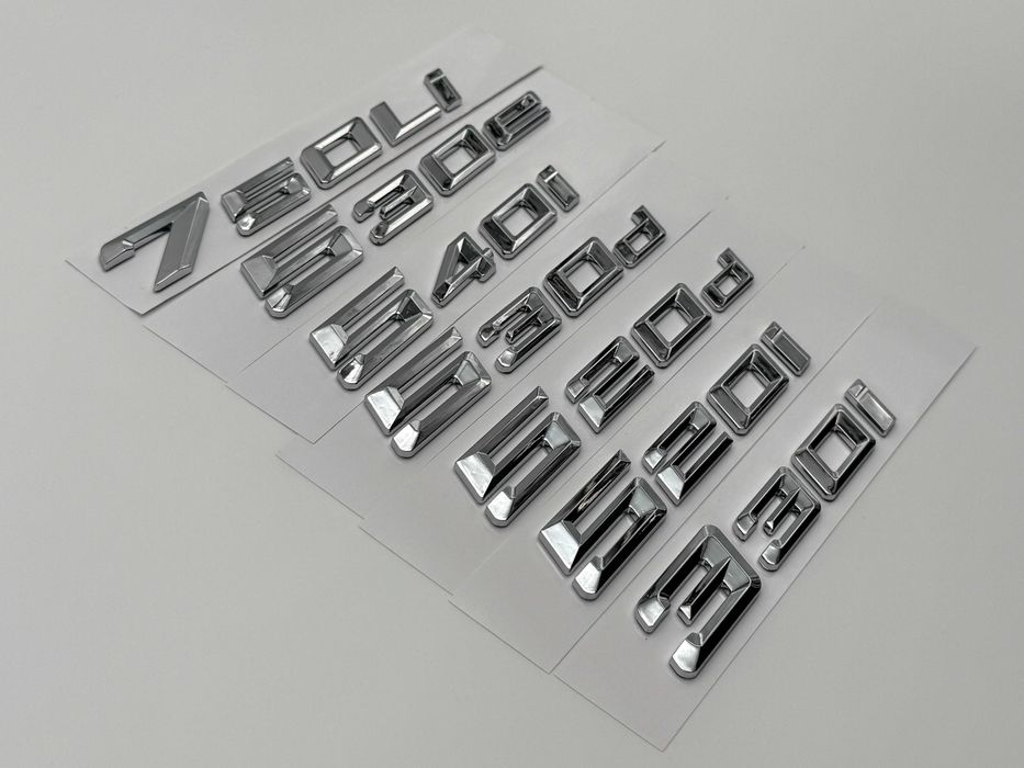 Embleme BMW MOTORIZARE seria 3 seria 5 seria 7 nou crom