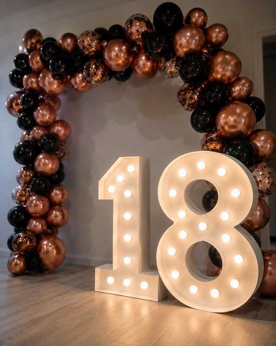 Cifre volumetrice luminoase -Numere LED personalizate