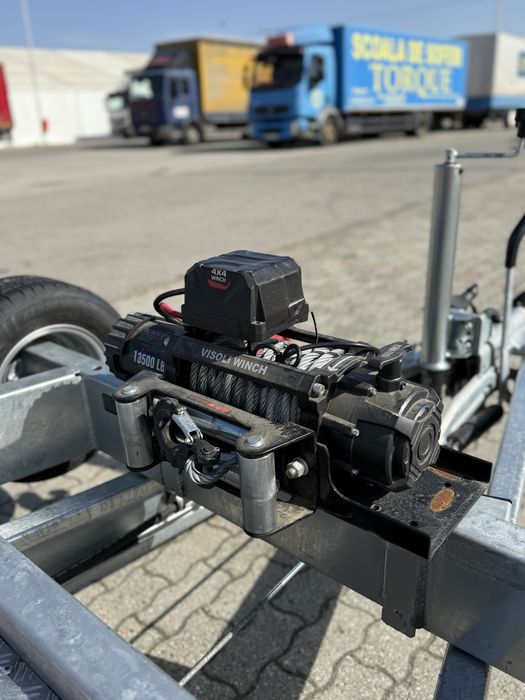 Remorcă Martz 3,5 T 6 metri 3 axe roti 10’