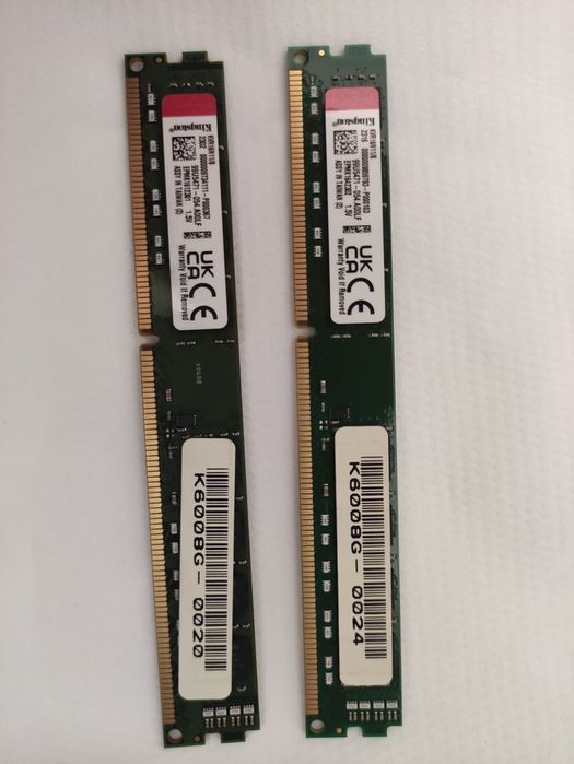 Kingston RAM 8GB, DDR3, 1600MHz 2 buc
