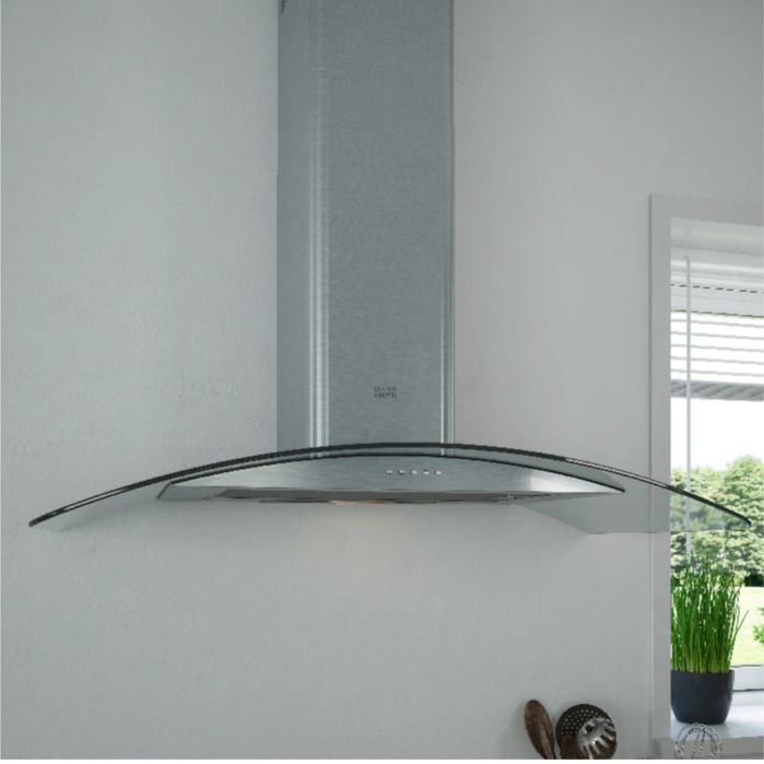 Hota decorativa 90 cm inox, functionala, tip Cooke & Lewis / Bricoline
