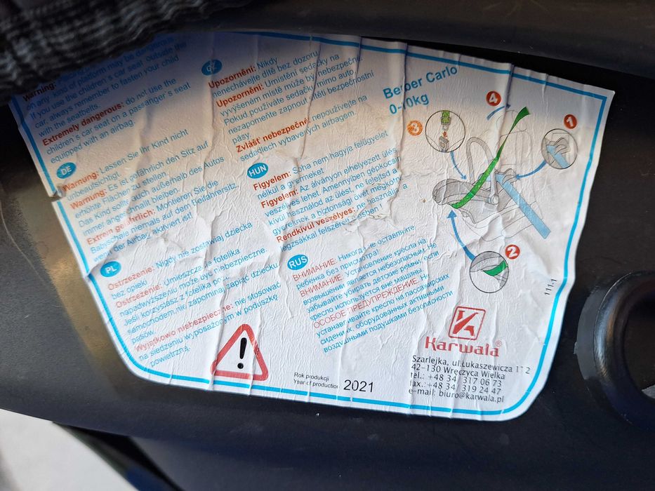 Karwala Black Two | scoica scaun auto copii 0 - 13 kg