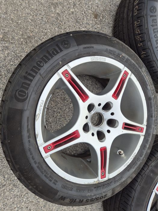 5х112/16 МОМО с гуми VW Audi Skoda Seat 5x112/16 Фолксваген Ауди Шкода