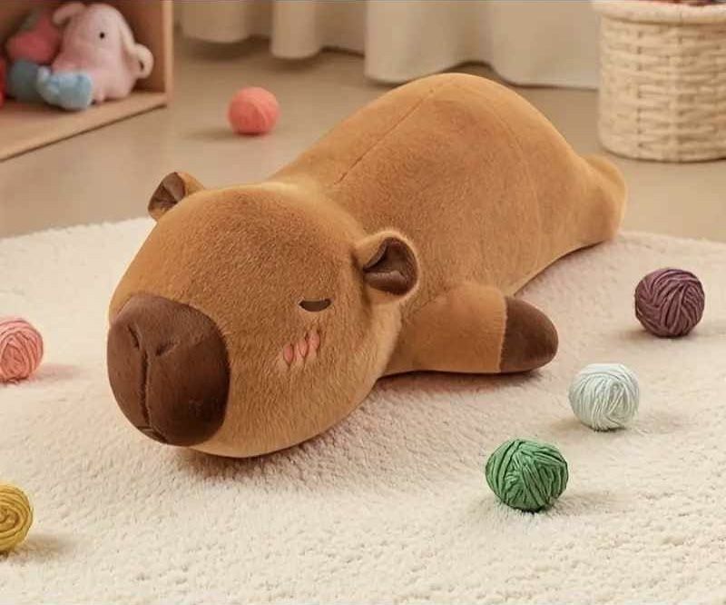 Плюшена играчка Възглавница Капибара 70см