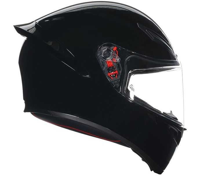 Ново каска AGV K1 S BLACK WHITE бяла черна мото