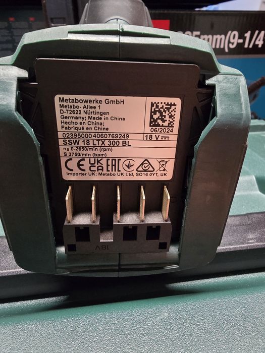 Акумулаторен ударен гайковерт Metabo SSW 18 LTX 300 BL