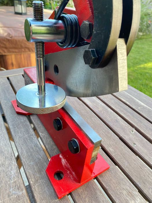 Ghilotină foarfecă de tablă manuală Kraft&Dele HS-5 100mm KD1588 ca nouă