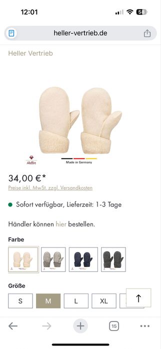 Manusi pufoase din lana 100%