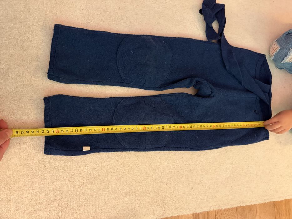 Pantaloni / salopeta Disana, din lana fiarta, 2-3 ani