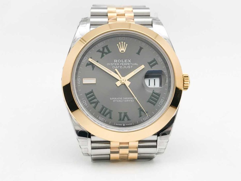 Rolex Datejust 41mm Жълто Злато / Сив Циферблат / Jubilee / Автоматичен – реални снимки