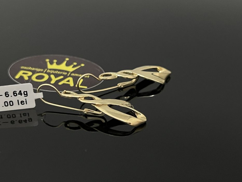 Bijuteria Royal CB : Cercei dama aur 14k 6,64gr