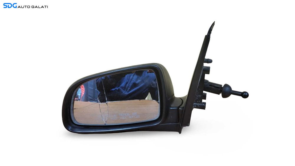 Oglinda Stanga Reglaj Manual Manuala Chevrolet Aveo Kalos T250 2003 - 2011 (Defect la plasticul de pe suport) [LS0392]