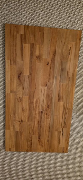 Blat masa / birou lemn masiv de fag 120x65 cm – Lăcuit, gata de montaj