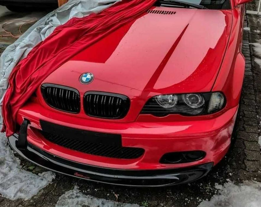 Цсл преден лип спойлер за бмв е46 м тех 2 в3 / Bmw E46 CSL M tech 2 Lip Spoiler v3 / добавка за предна броня / нож