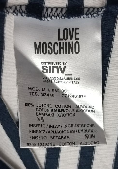 Love Moschino T-Shirt оригинална тениска M памучна фланелка