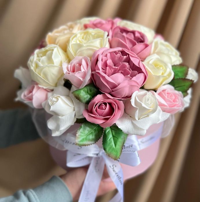 Мыльные розы цветы букеты