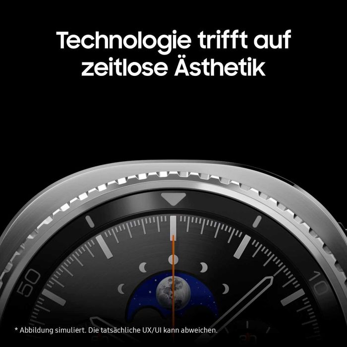 ПРОМО НОВ 2г Гаранция Смарт Часовник SAMSUNG Watch8 Classic L500, SM-L500NZKADBT,  46mm GPS WLAN, ПУЛСОМЕР