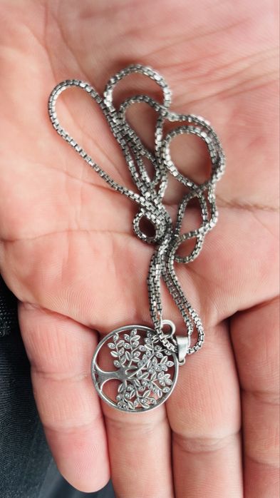 Серебро цепь кулон 925 lyaly