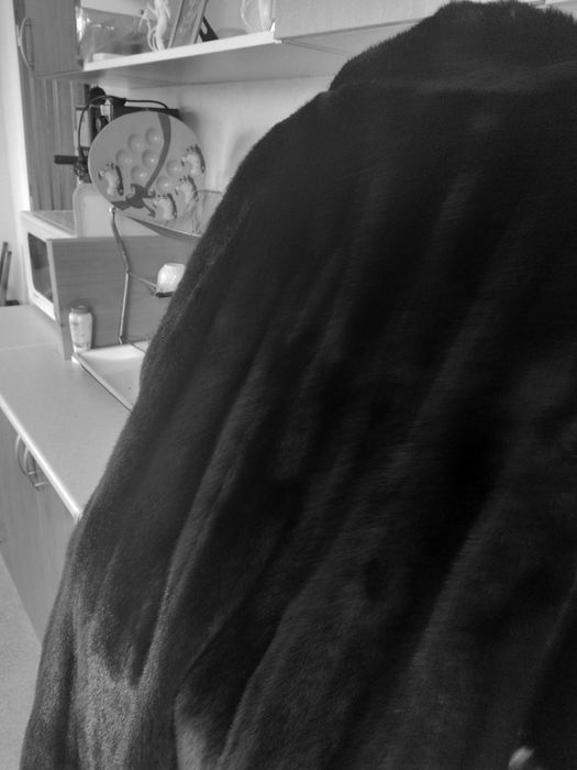 Дамско палто от цели кожи визон