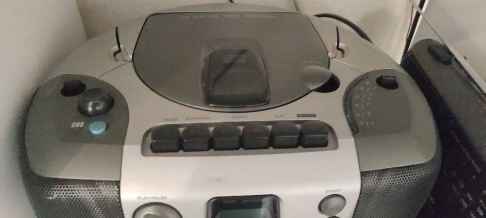 Casetofon cu CD și radio Telefunken, CD player LENCO NOU si Combo Shar