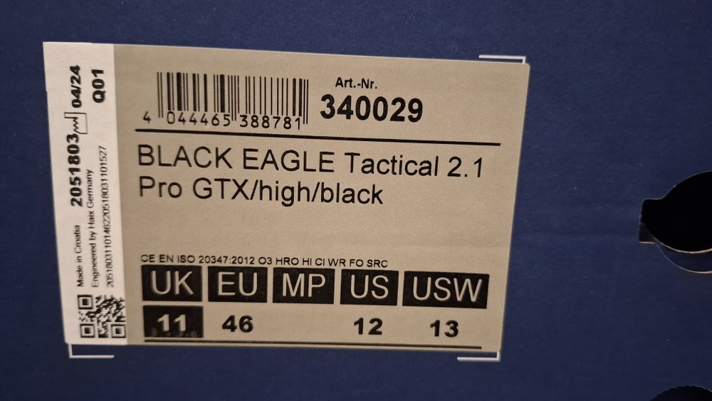 Haix GTX 2.1  - 43, 46 и 47 за военни, полицаи