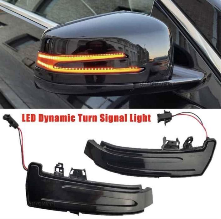 Set 2 lampi semnalizare dinamica oglinda Mercedes W204, W212, C117