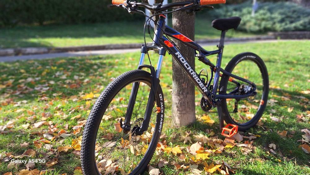 Rockrider 540 S – cadru L, retrofit cu pedale și mansoane ,impecabila.