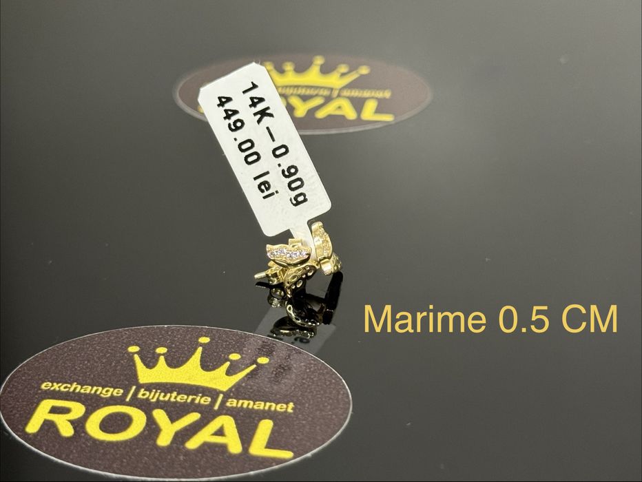 Bijuteria ROYAL : Cercei AUR 14K / 0.90 GR