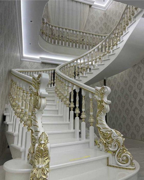 Деревянные лестницы из мдф шпона балясины перилы cool stairs